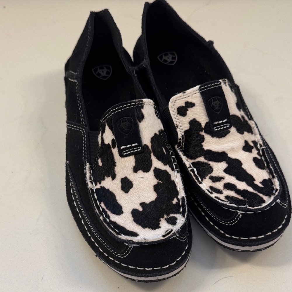 Ariat Black and White Patterned Loafers